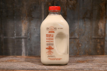 A2 Milk - Grade A Whole A2 White Milk 64oz - Glass Bottle - Pick Up Only