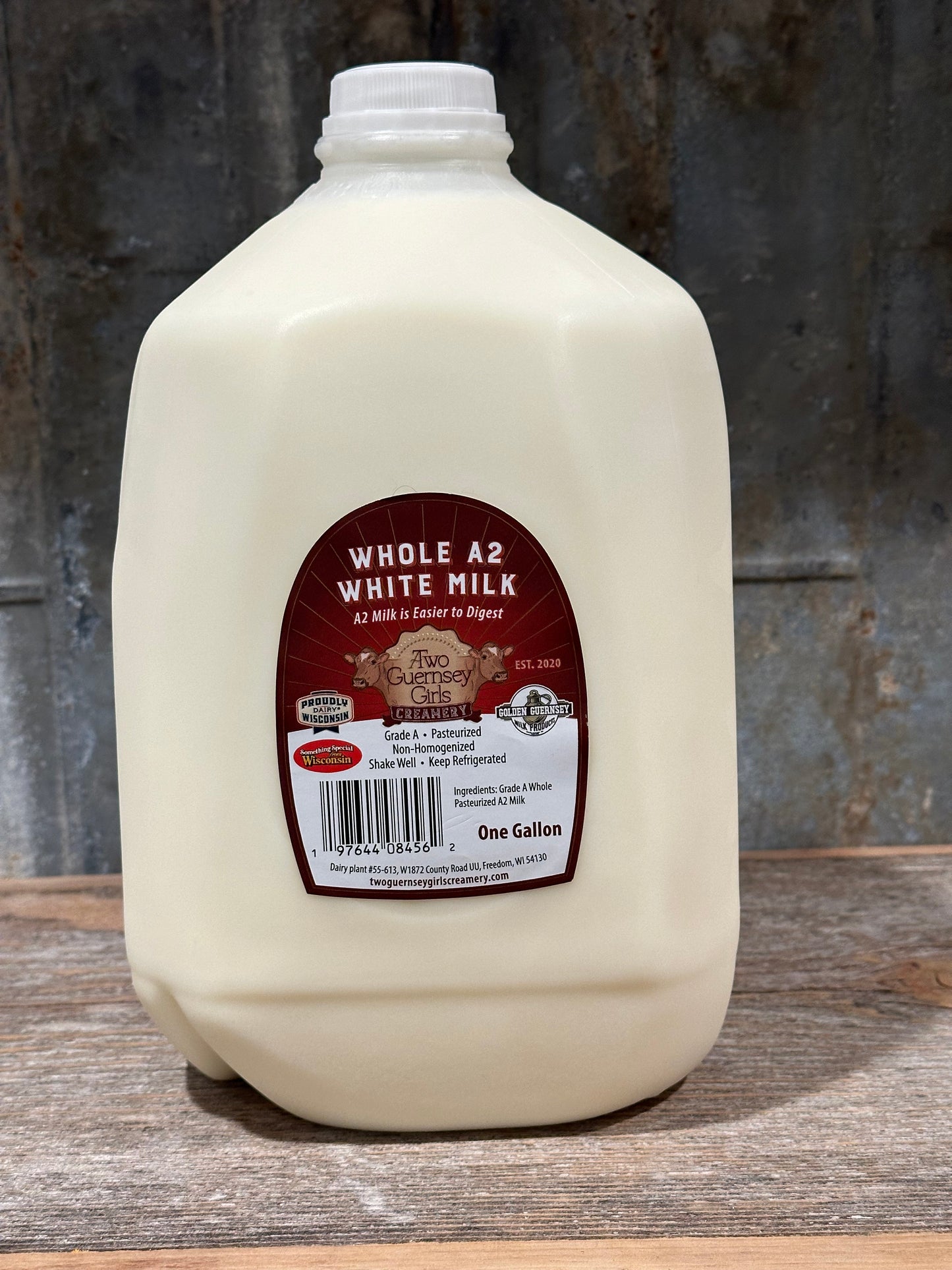 A2 Milk - Grade A Whole A2 White Milk 128oz - Pick Up Only