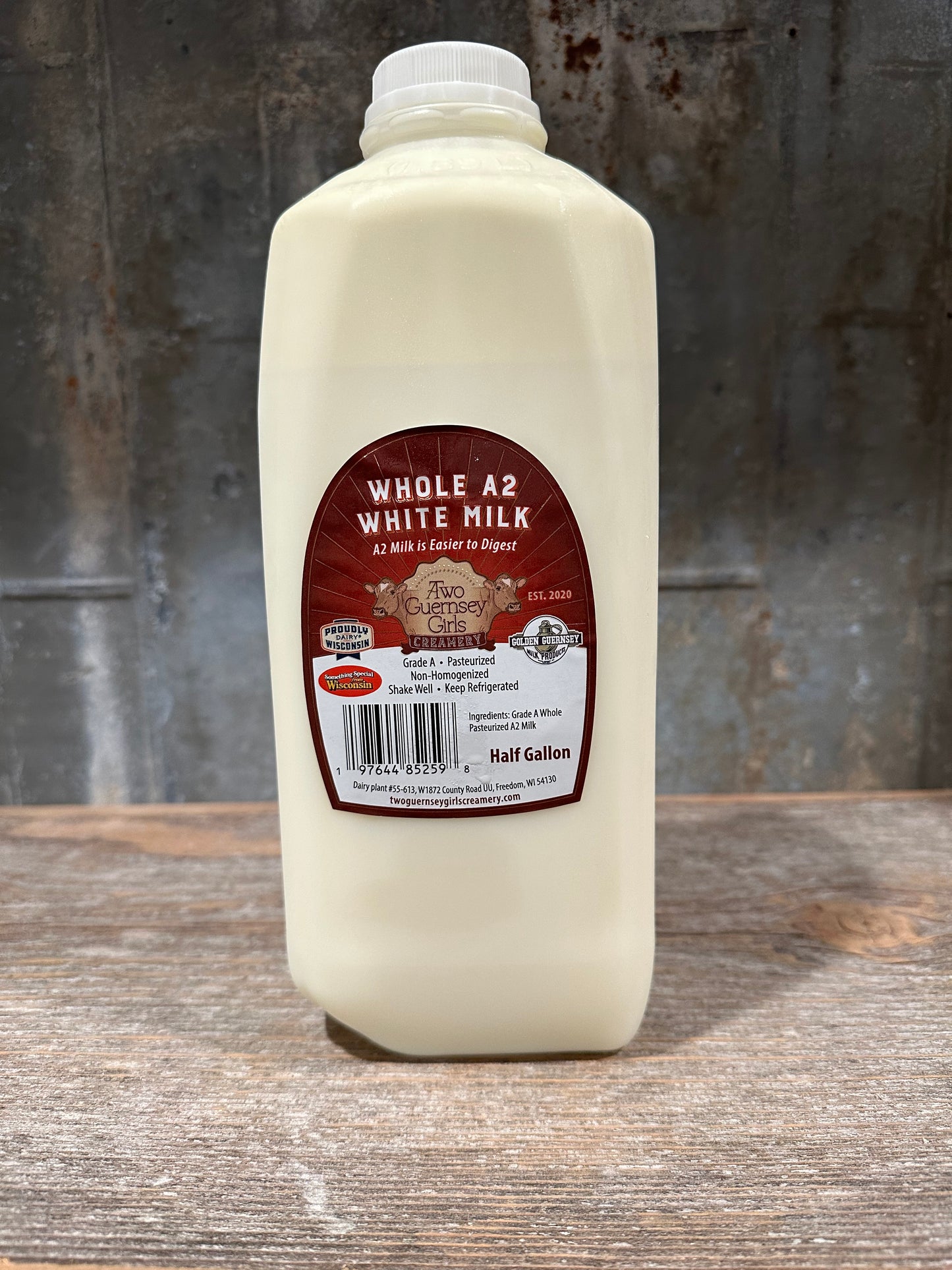 A2 Milk - Grade A Whole A2 White Milk 64oz - Pick Up Only