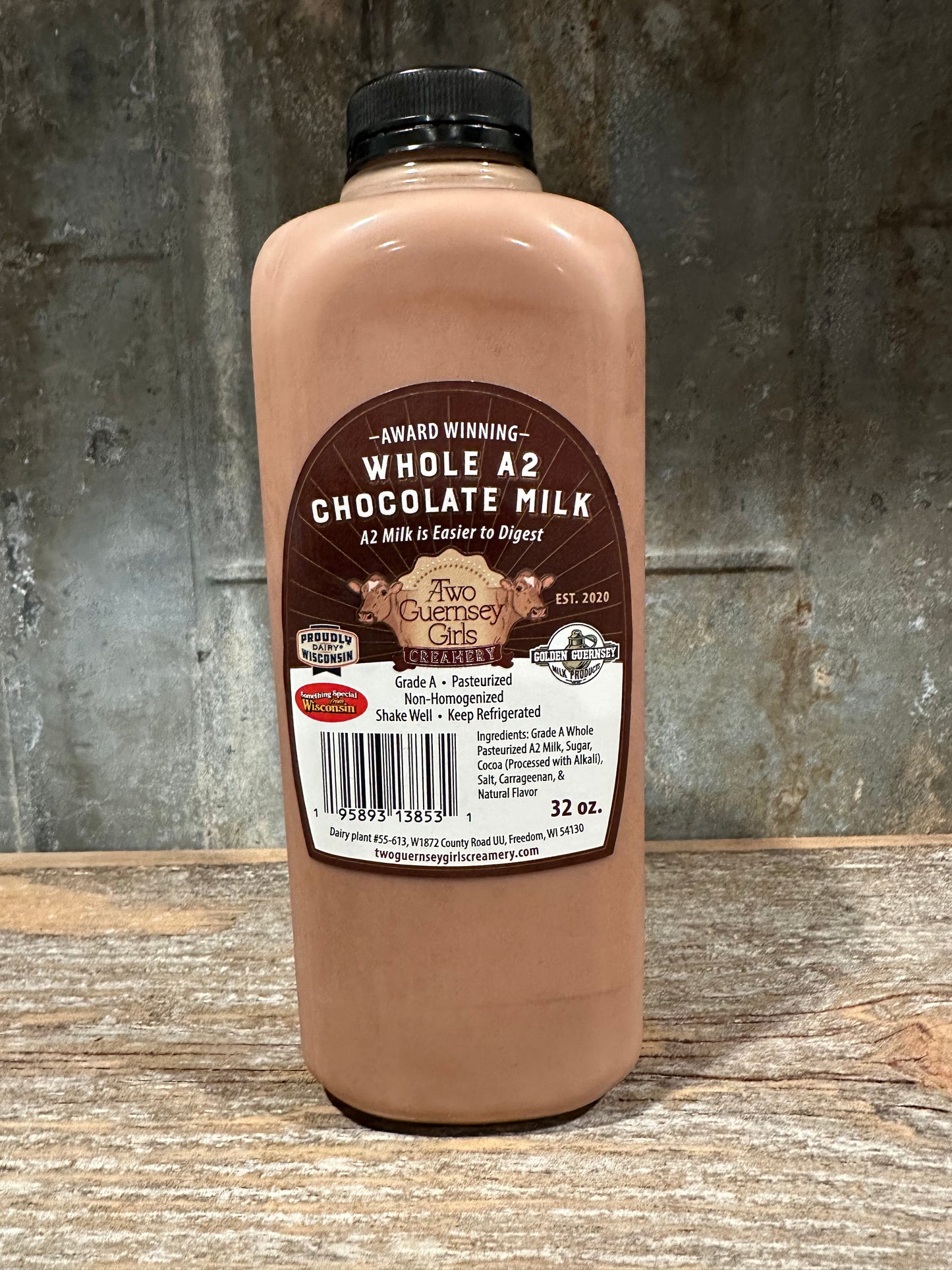 A2 Milk - Grade A Whole A2 Chocolate Milk 32oz - Pick Up Only